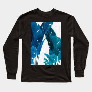 Blue Leaf Long Sleeve T-Shirt